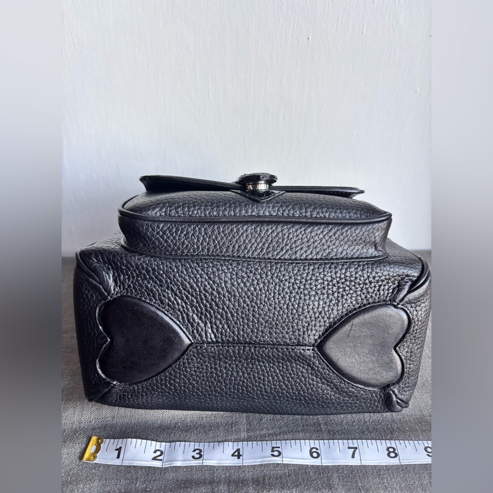 New Without Tags Brighton Monalisa Black Leather Shoulder Bag Purse - Picture 11 of 12